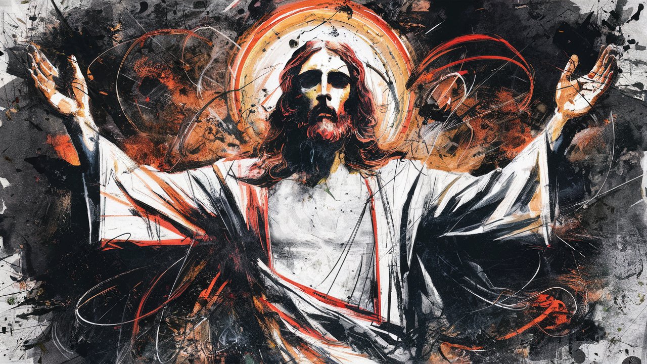 Jesus in his glory
