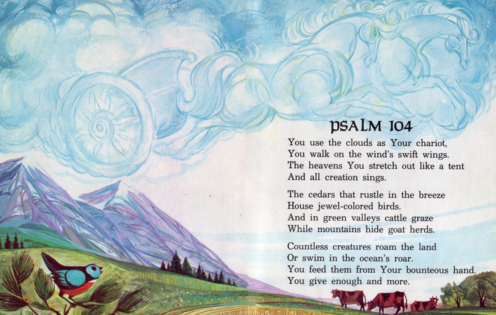 the clouds as the Chariot of the Lord