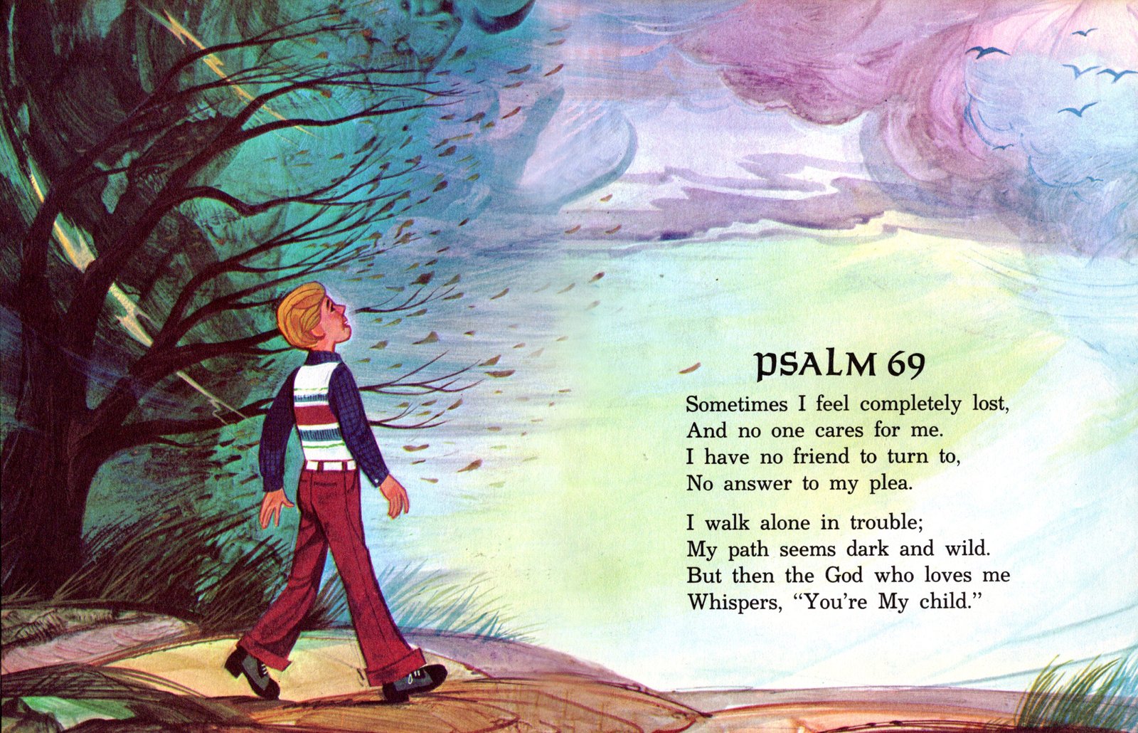 a painting and a poem about Psalm 69